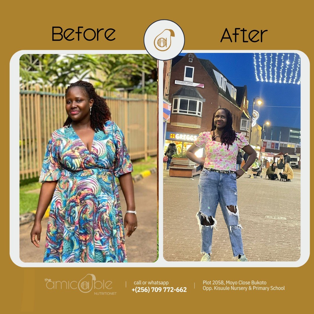 Client before and after transformation