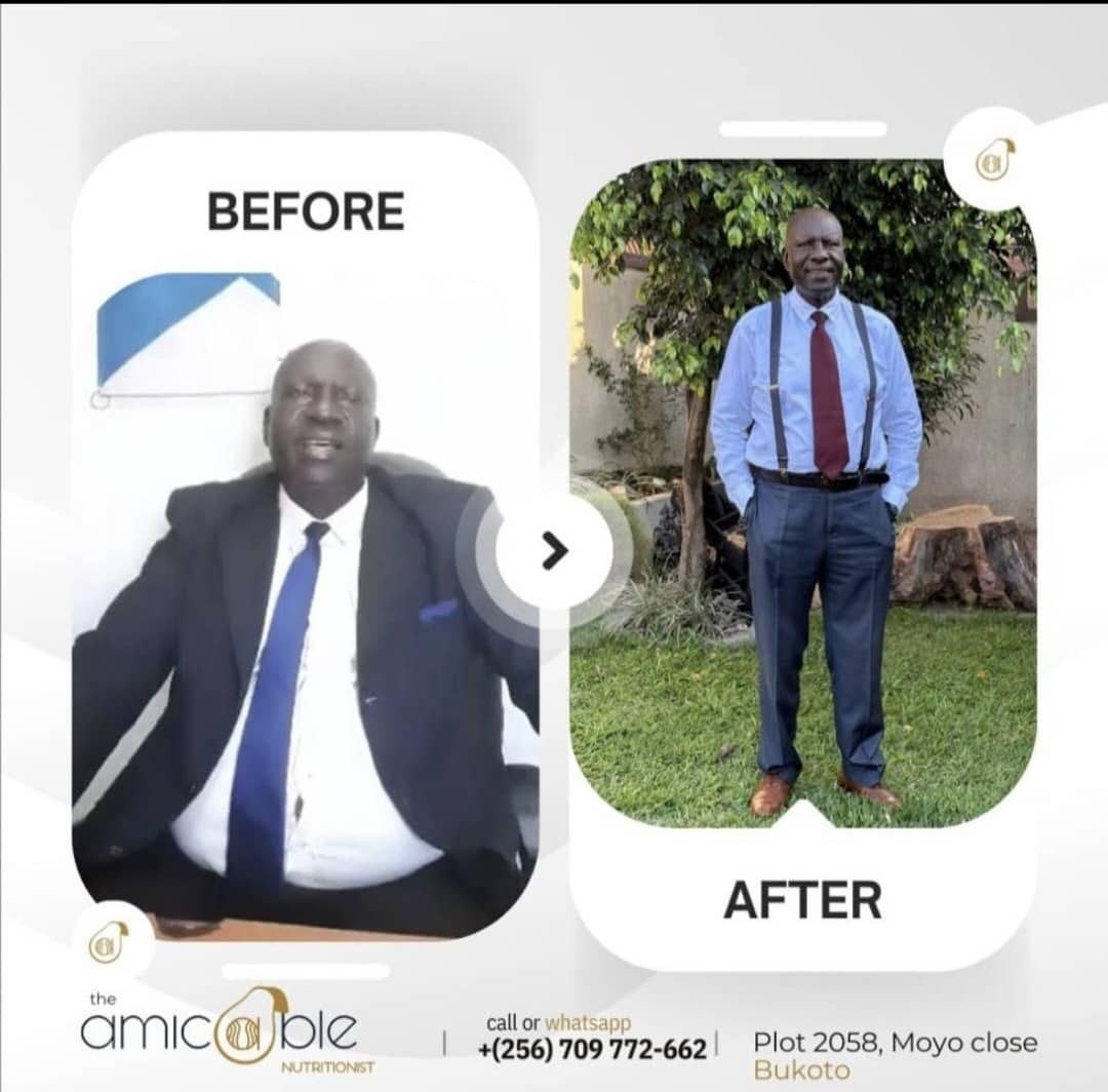 Client before and after transformation